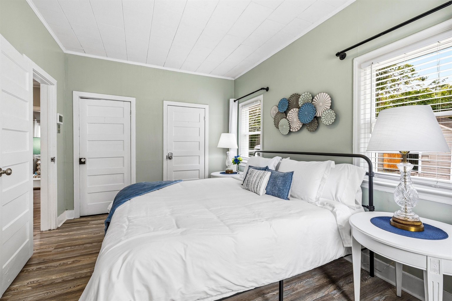 Master bedroom with king bed