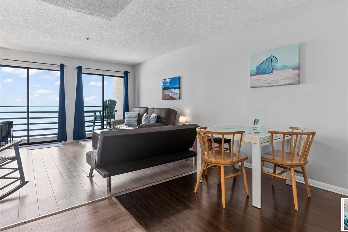 Living Room with sofa bed