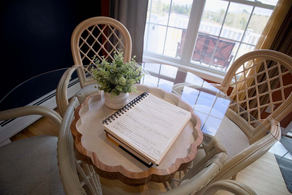 Take the time to write in our journal - your words matter!