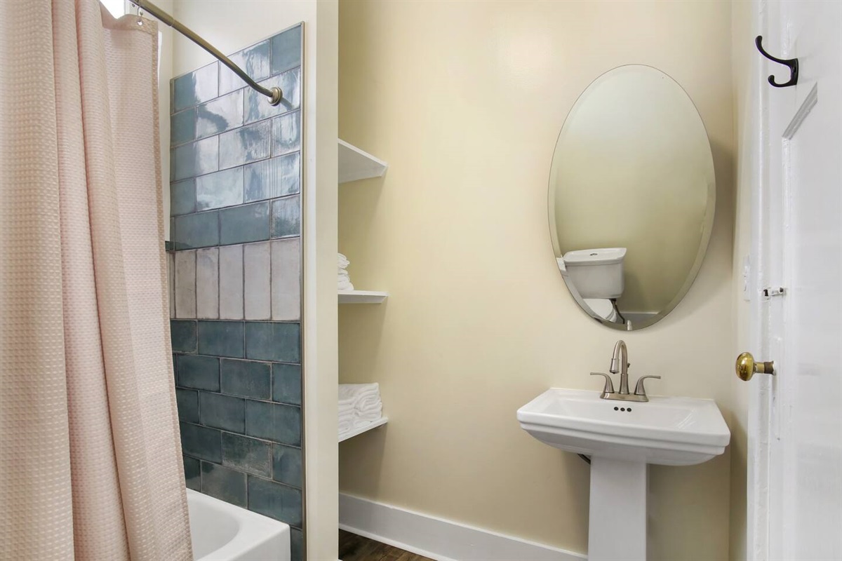 Bathroom 2.  In the hallway between bedrooms 2 & 3.