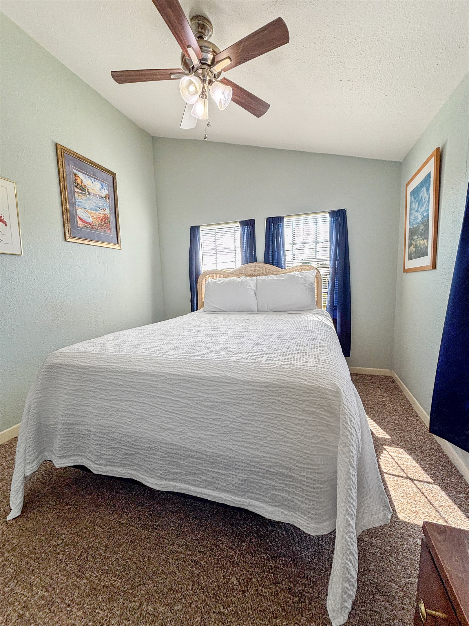 Light and airy guest bedroom upstairs