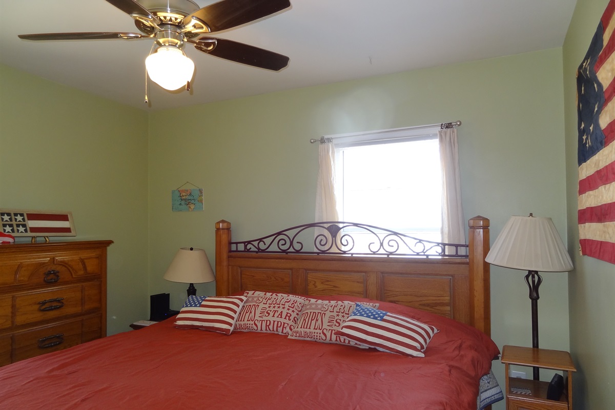 Bedroom 1 with king bed