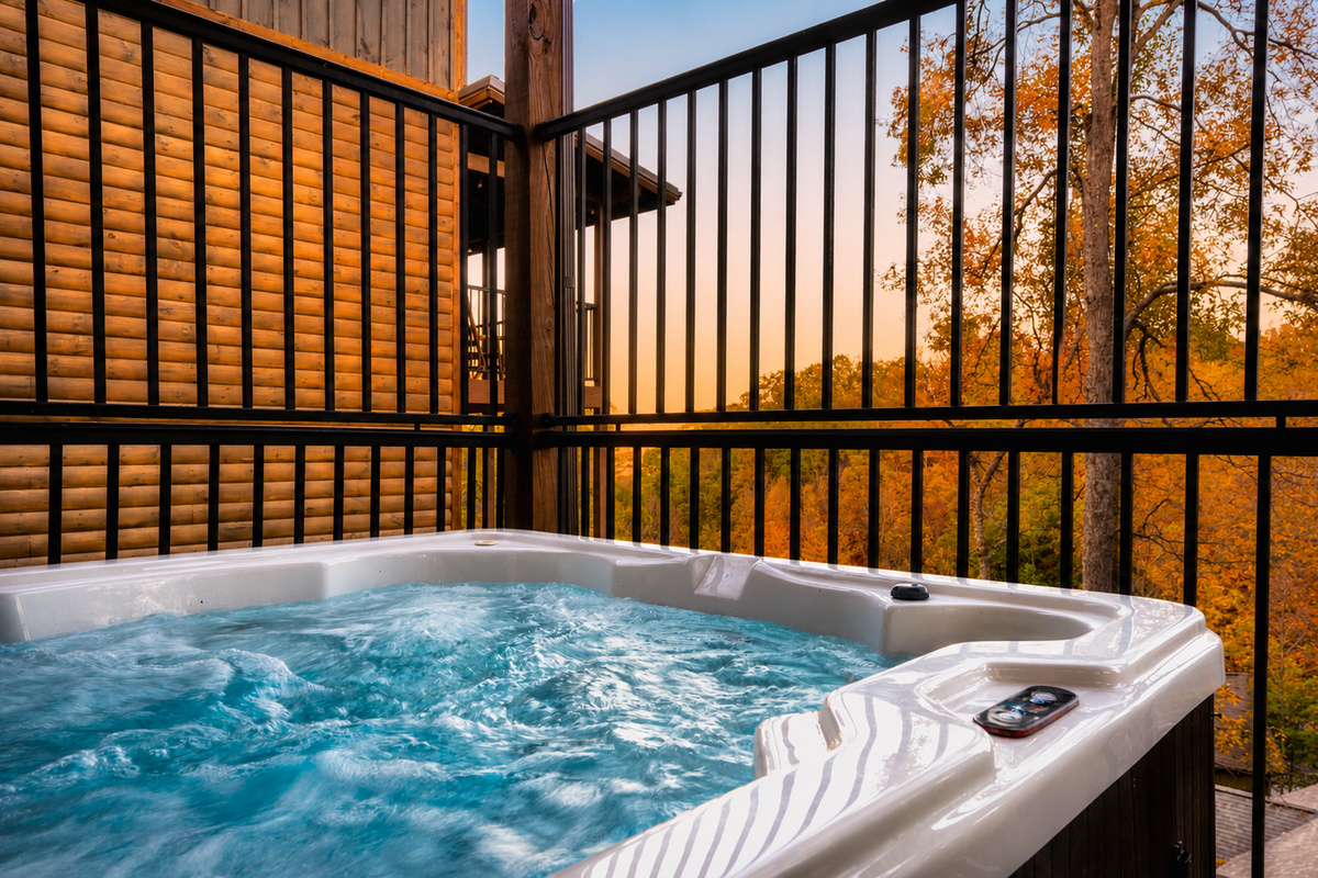 After a day of Smoky Mountain adventures or Dollywood fun, come enjoy a soak in our hot tub.
