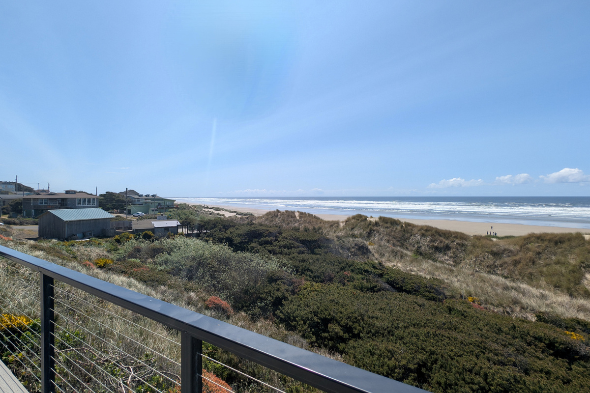 beach side deck view to the jetty
