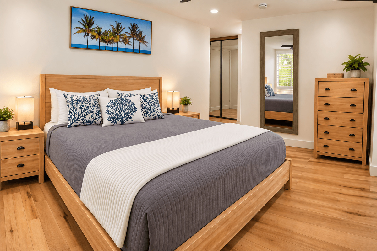 Smart TV and fall asleep to the sound of the waterfall outside window