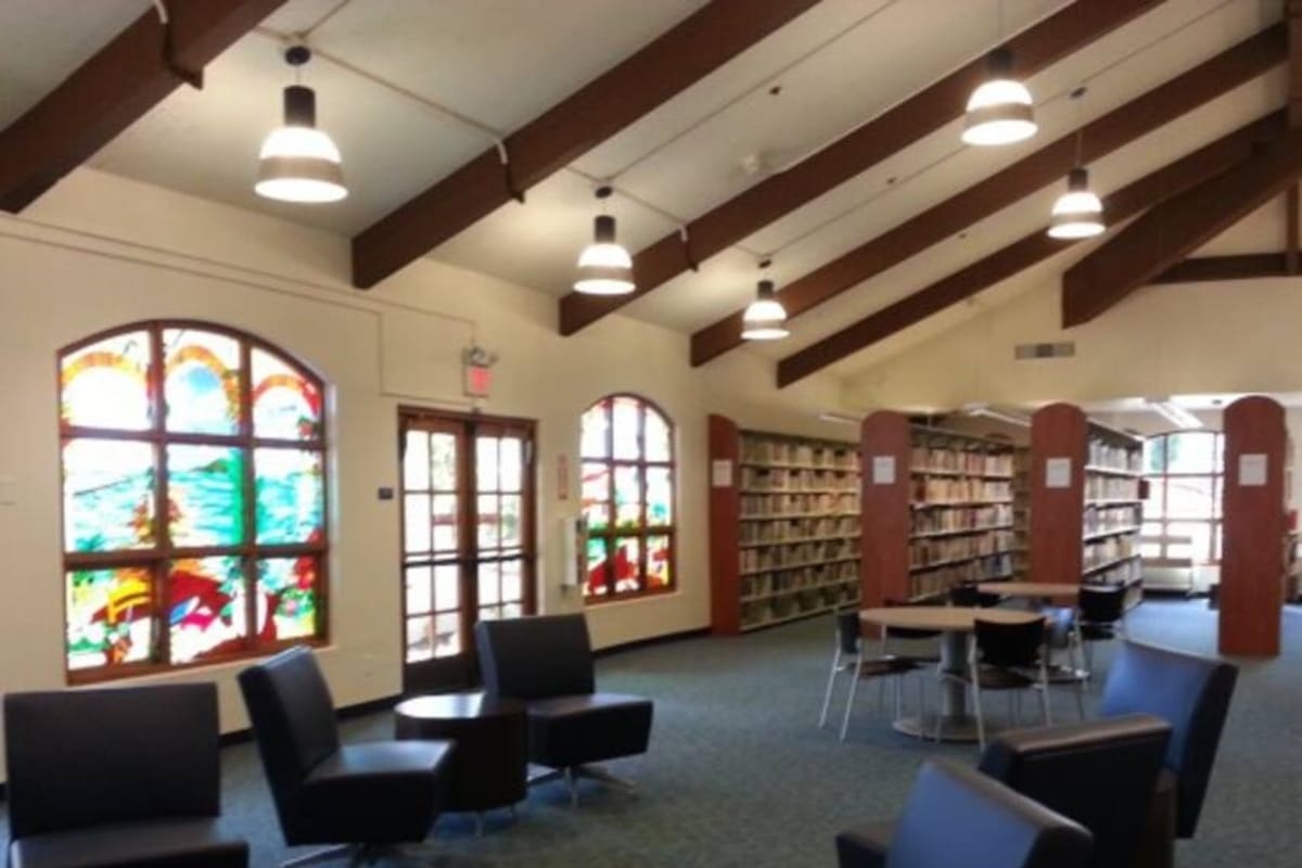 San Clemente Library is across the street.  Loads of books and other content but also activities for kids like builder's club, storytime, needlework, crafts, etc.