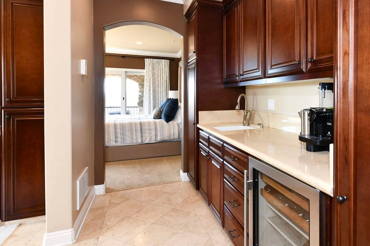 Primary bedroom kitchenette.