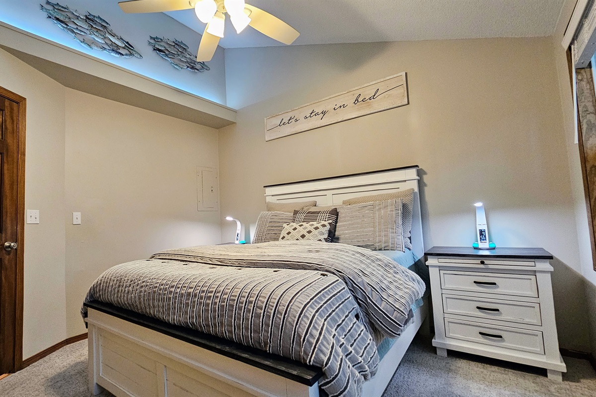 Plush appointments in the Master Bedroom.