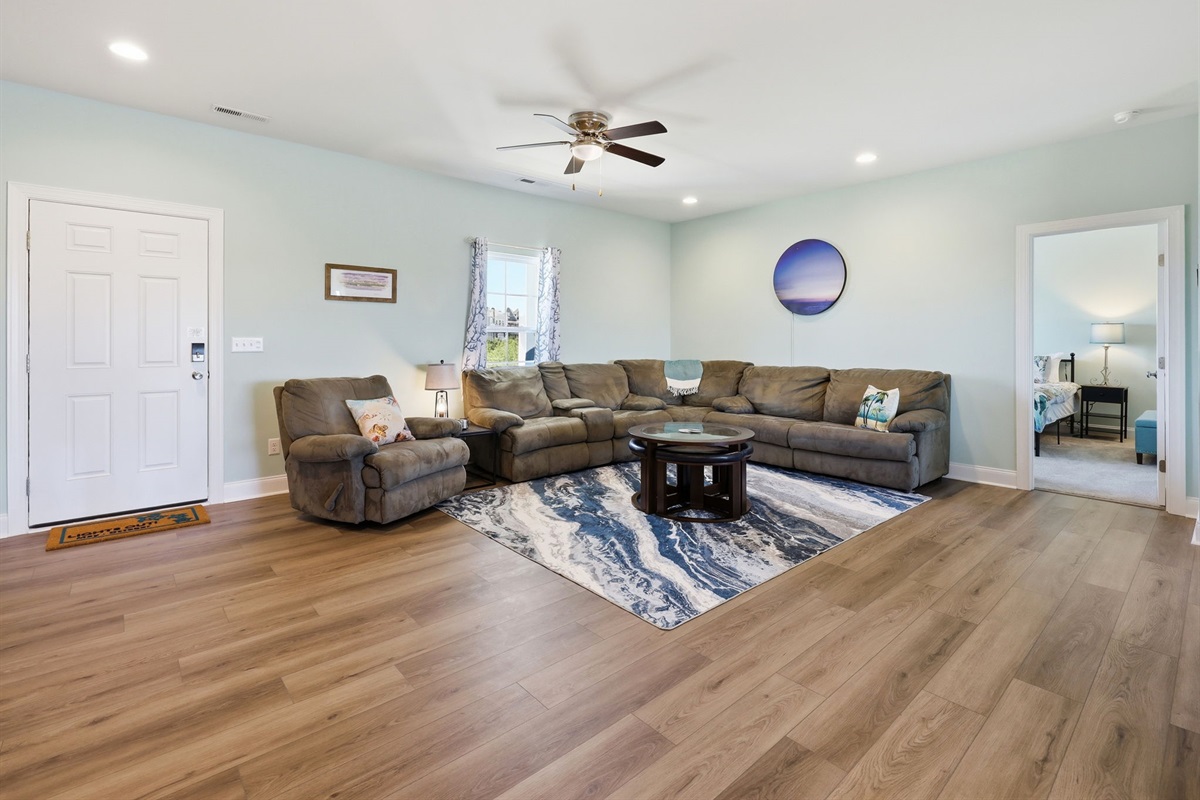 Plenty of seating for everyone to gather, relax, and spread out