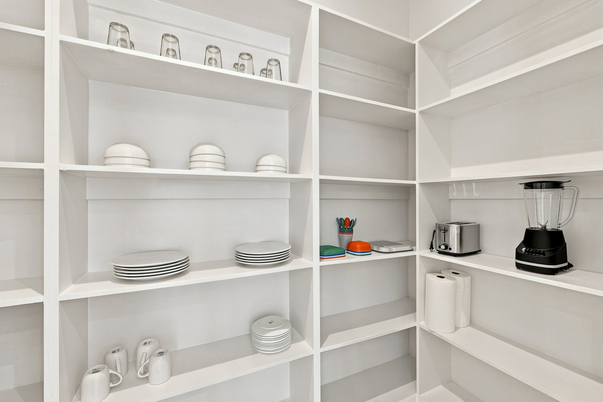 Sleek, organized space with all essentials for a delicious stay in Dallas!