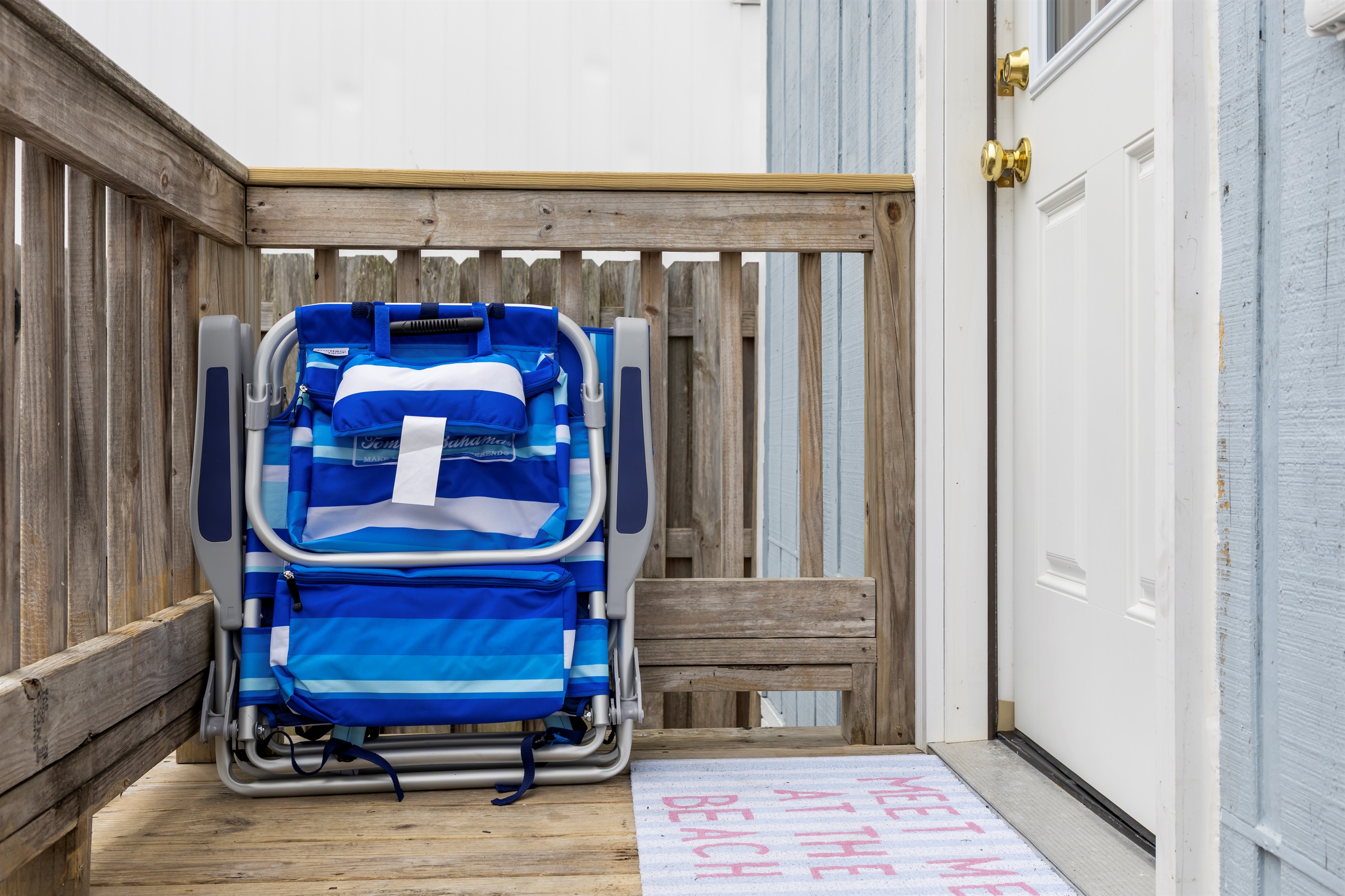2 beach chairs provided