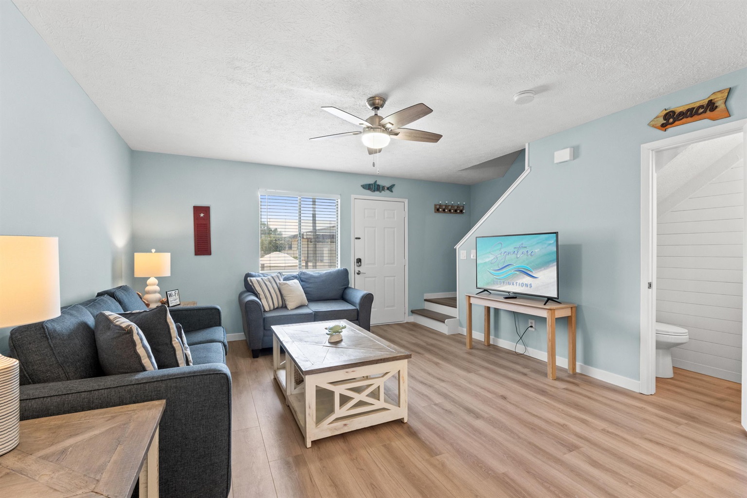 Living Room with Queen Sleeper Sofa