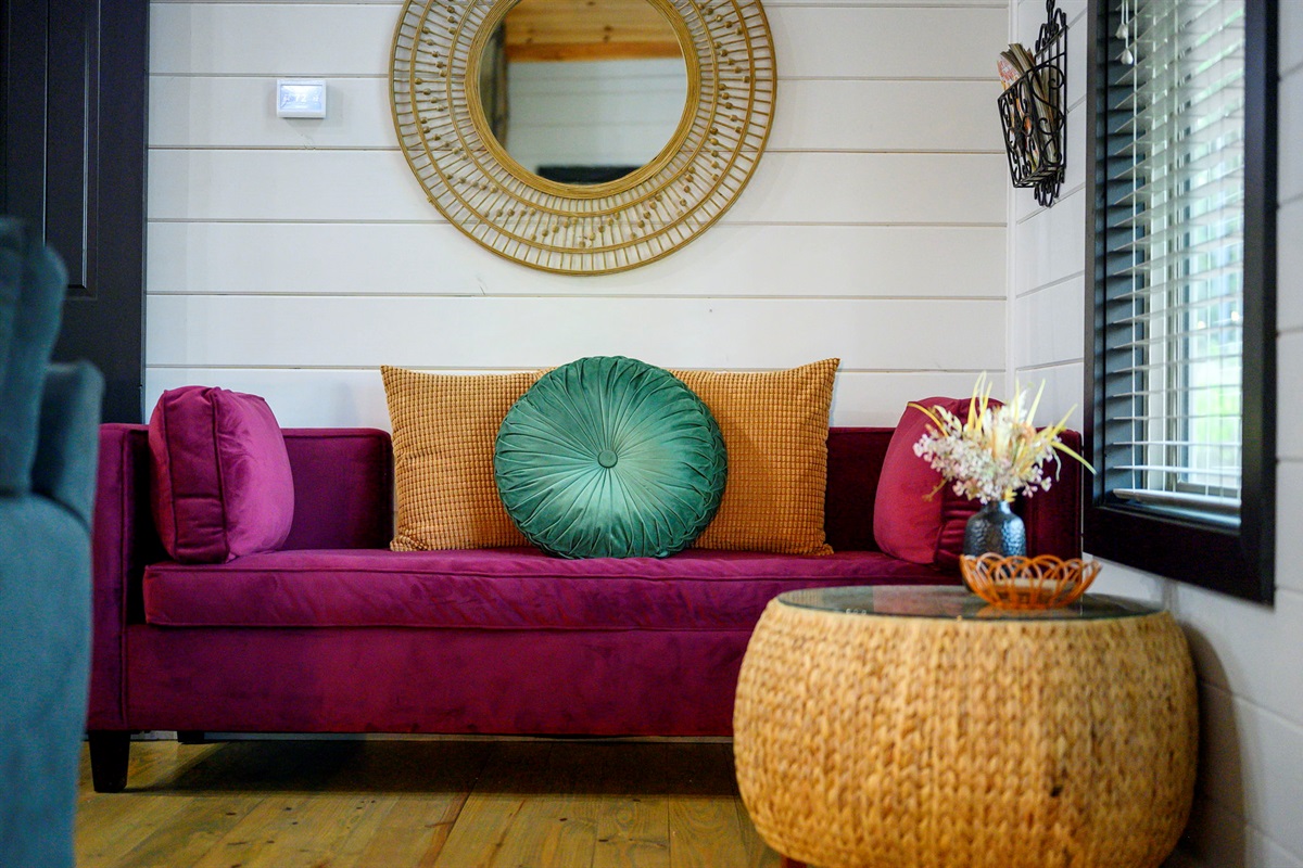 💜 Bold, boho, and made for lounging
