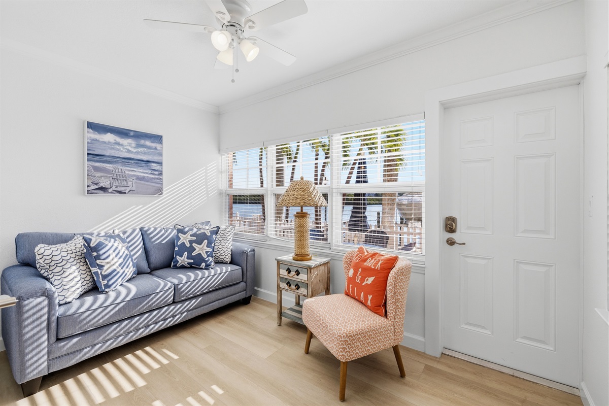 Den, located off the living room and master bedroom, with a full-sized sleeper sofa.