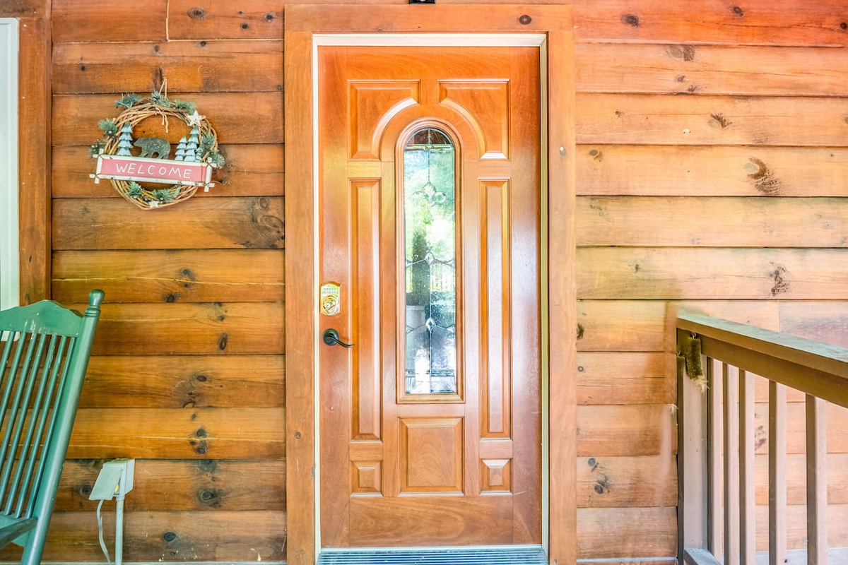 Front door to the cabin