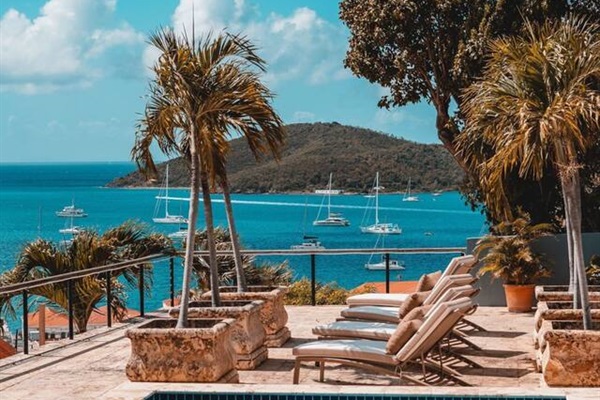Are you at a swanky resort or a 200-year old villa on St. Thomas? With views like this, does it matter?