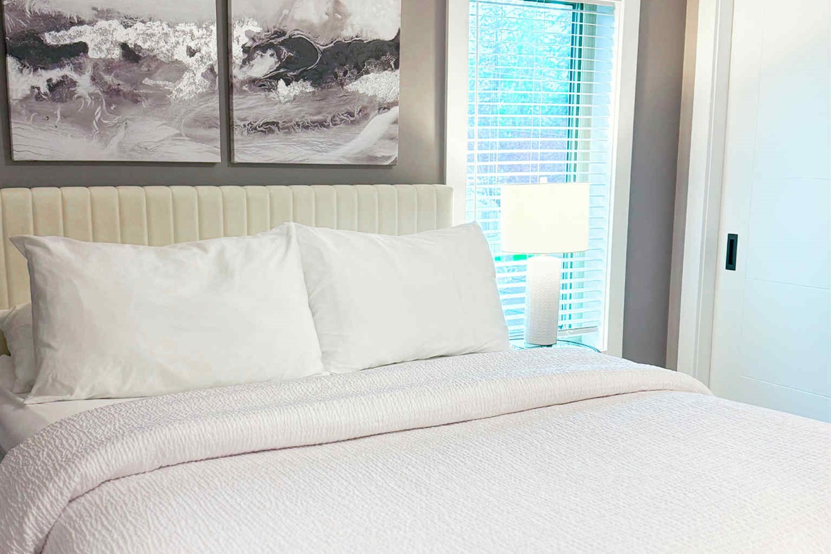 Queen bed. Streaming  TV.