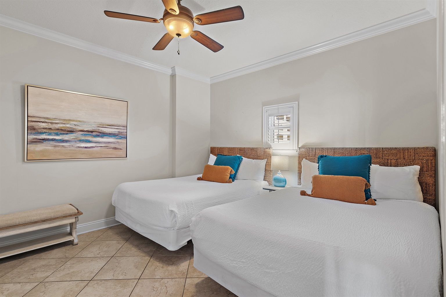 Guest Bedroom with two Full Beds