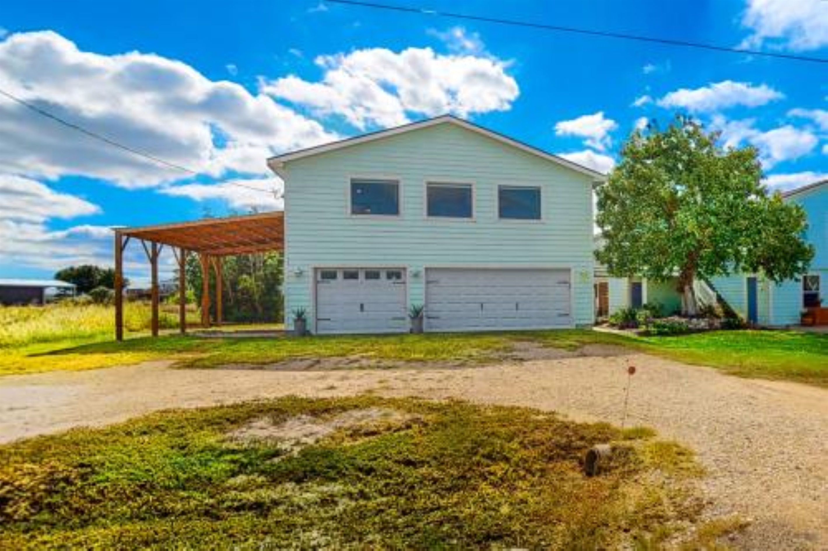 Street view of the back of the house