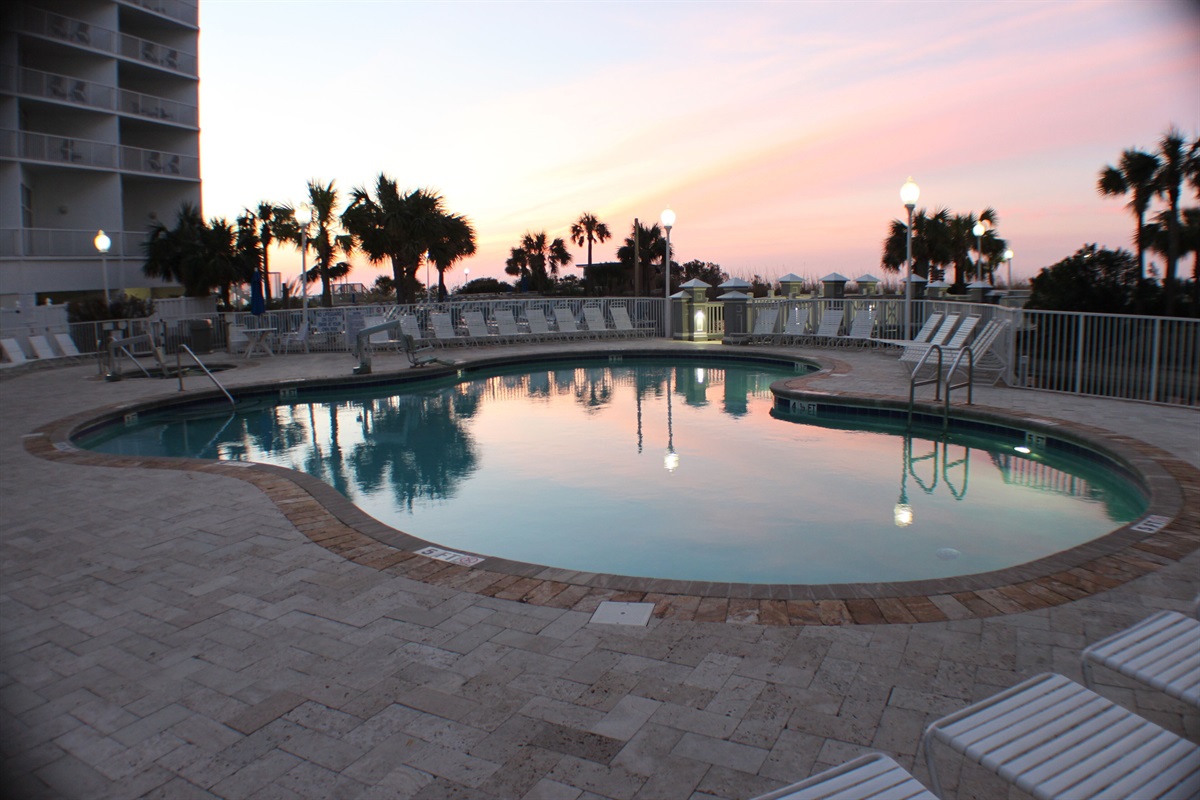 Villa Pool at Sunrise