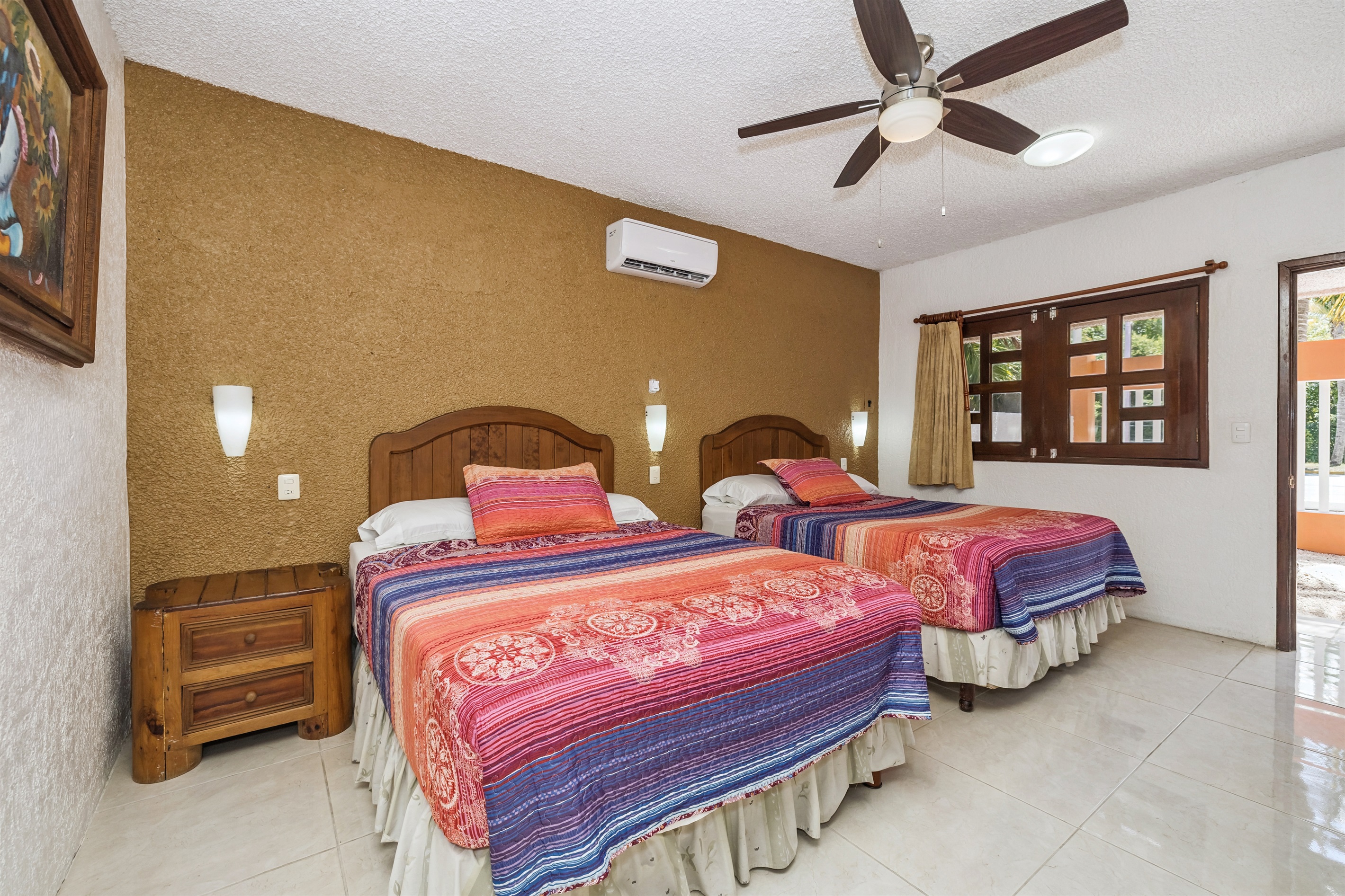 Bedroom 6, 2 Queens, Private Bath