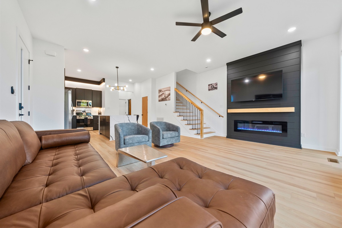 Natural light fills the space, giving the interior a bright, airy feel throughout the day.