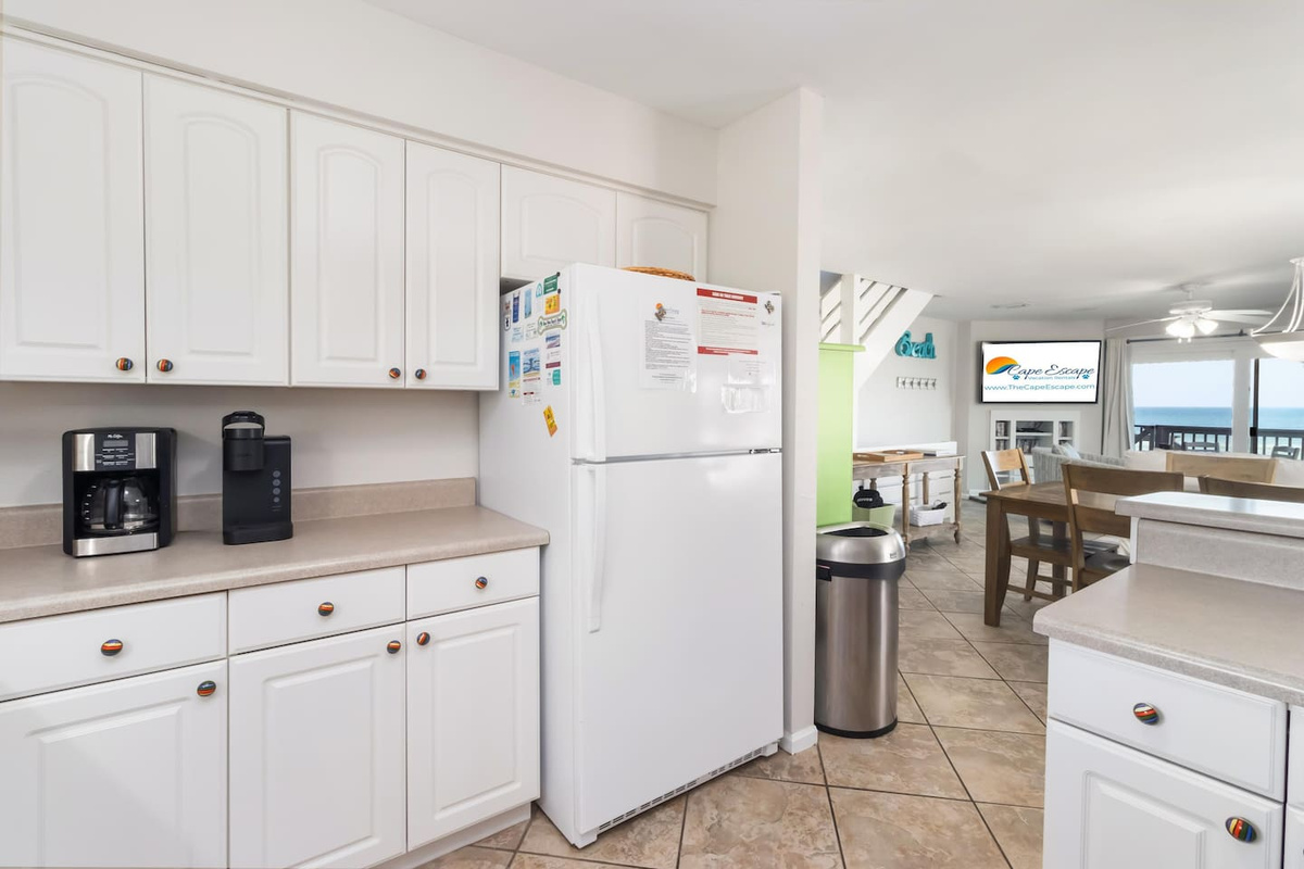 Get up close to the new appliances &mdash; the cabinet space keeps everything organized and the equipment actually works.