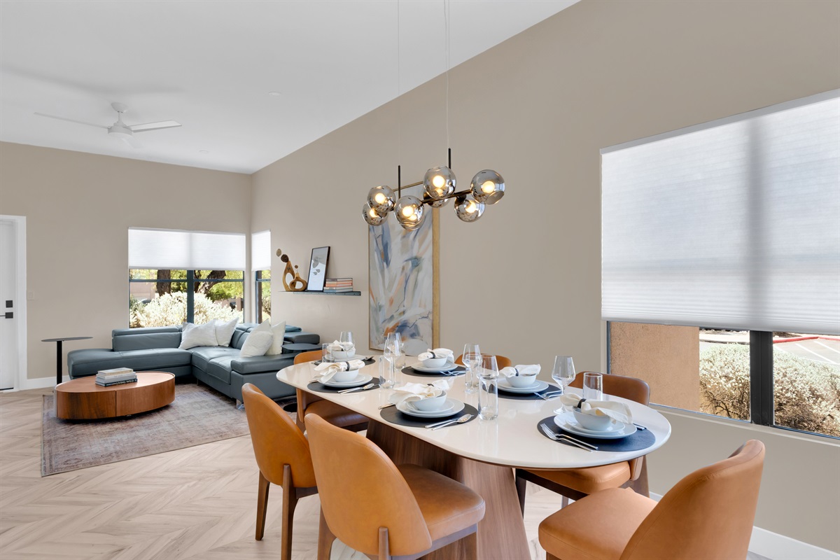 Open Dining and Living Room
