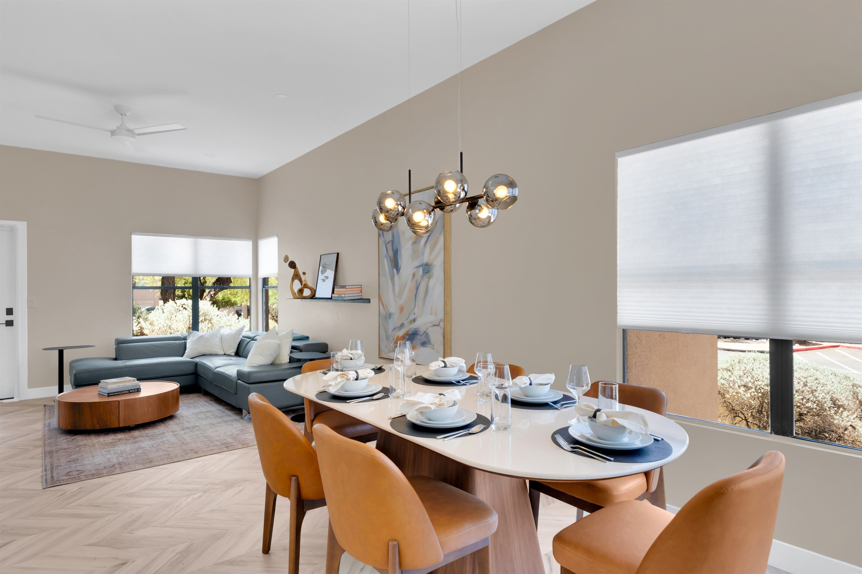 Open Dining and Living Room

