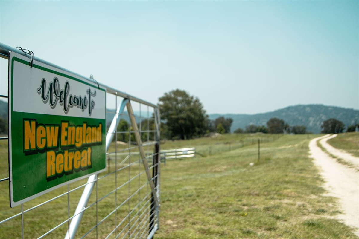 Gate entrance to farm