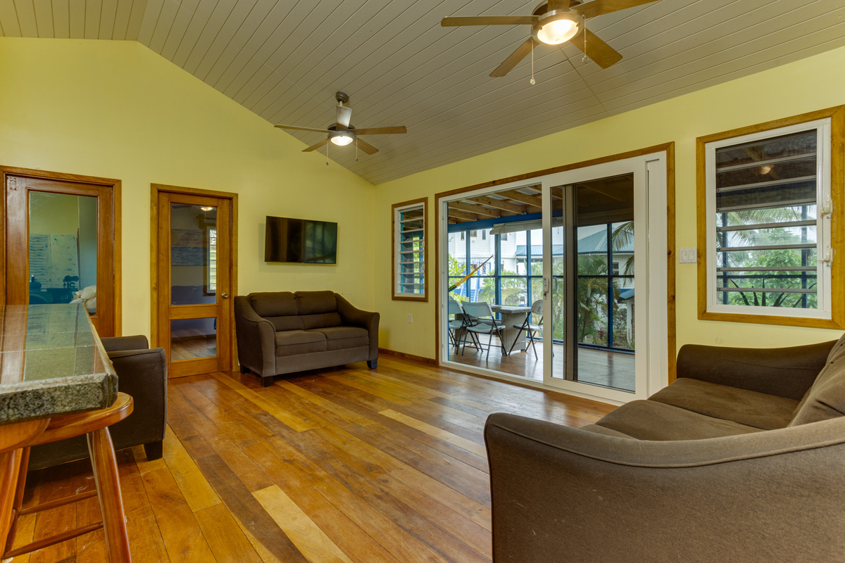 Living Room with Balcony Access