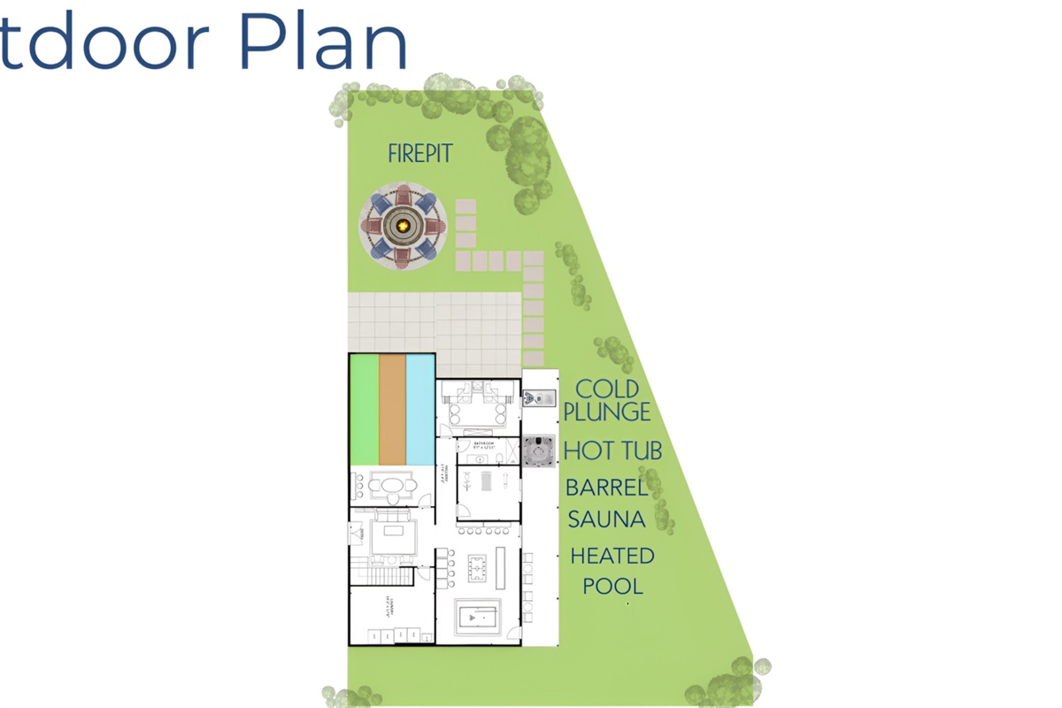 When complete,  Summit will sleep 18 guests in 6 bedrooms and feature a heated swim spa, hot tub, sauna, cold plunge, and speakeasy-inspired game lounge. Opening March 2026.