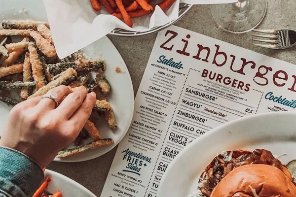 Zinburger 0.6 miles (6 minute drive / 10 minute walk)