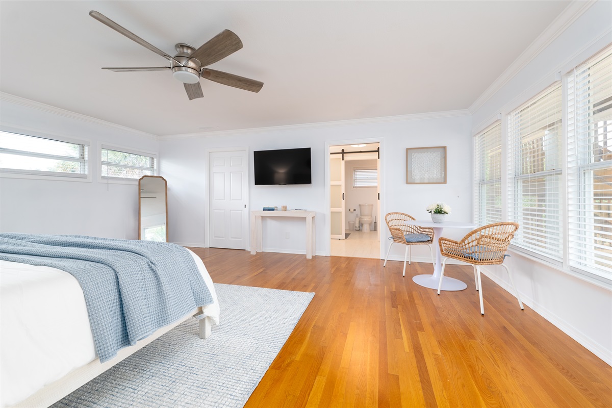 Spacious and serene - this primary suite is designed for ultimate comfort and relaxation