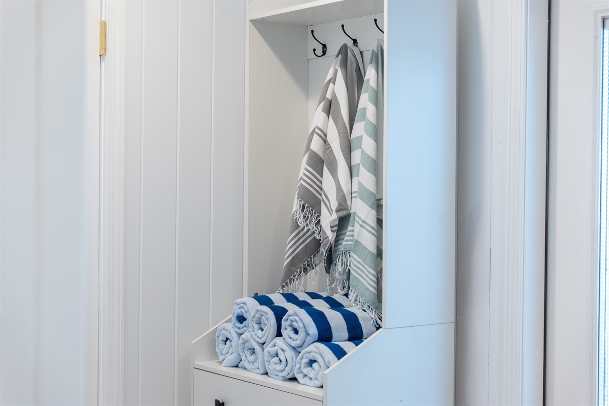 Conveniently stocked and easy to grab on your way to the beach