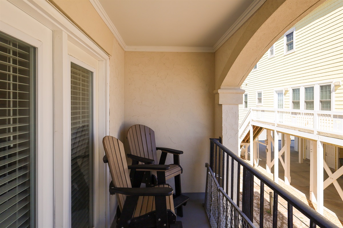 Outdoor seating for relaxation or meals