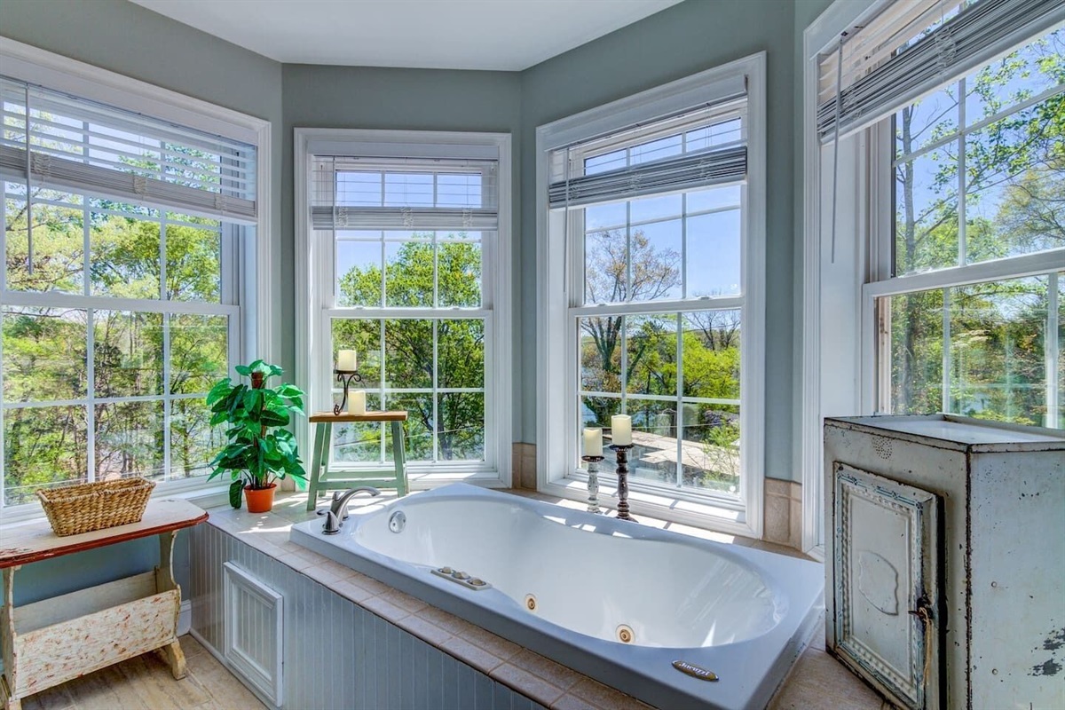 Master bath garden tub