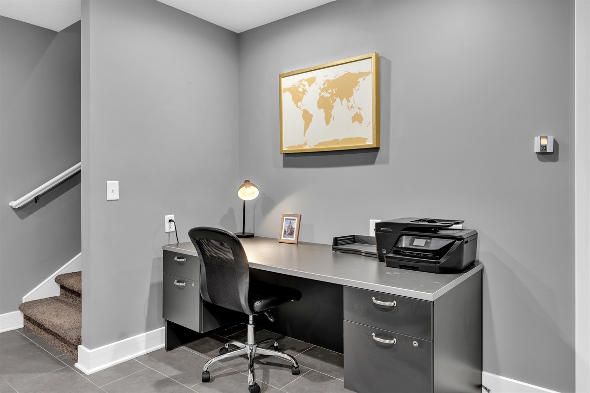 Office area with printer