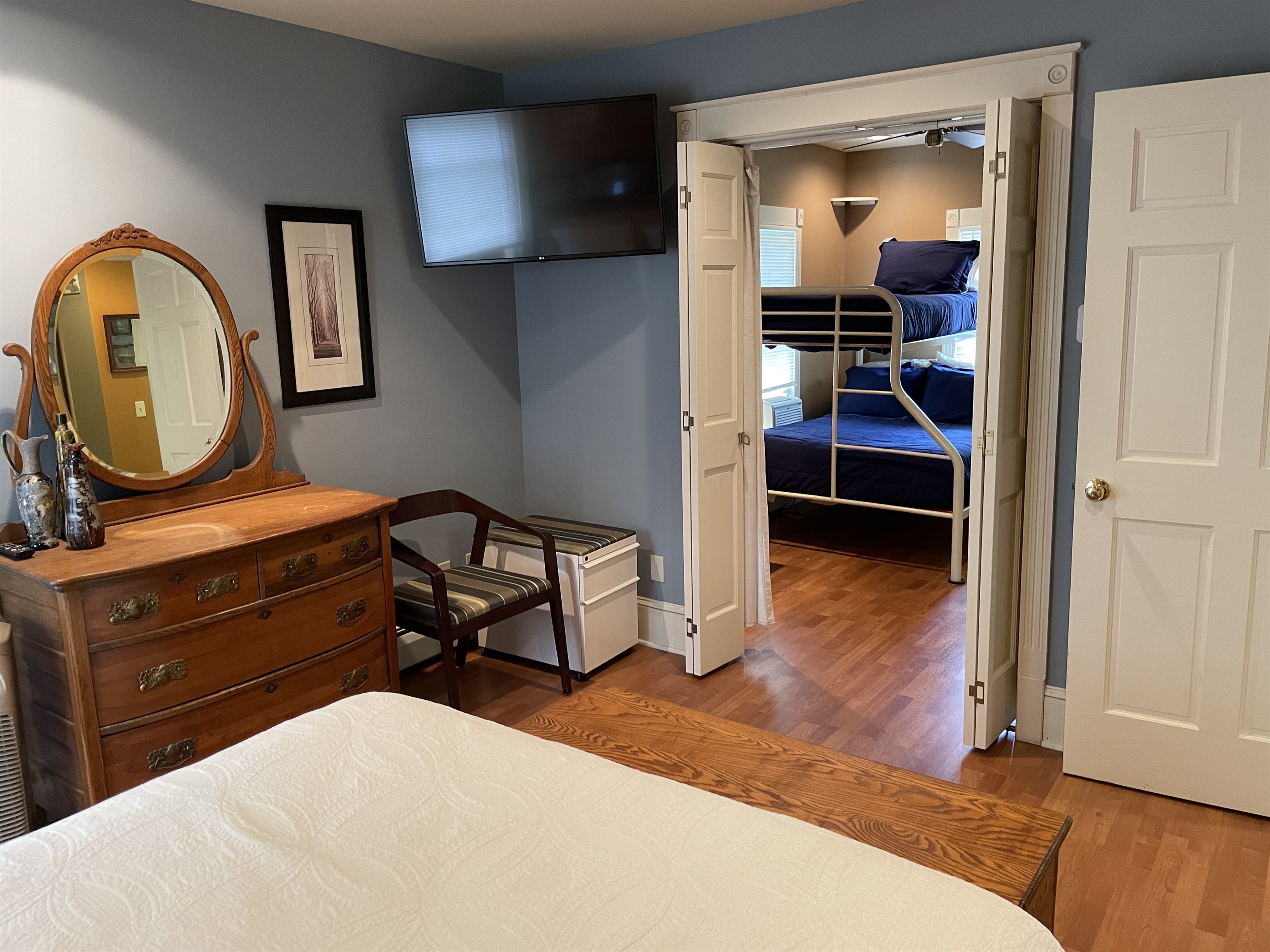 Queen Bedroom #1 into bunkbed room