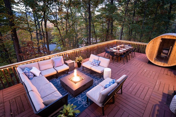 View of back deck