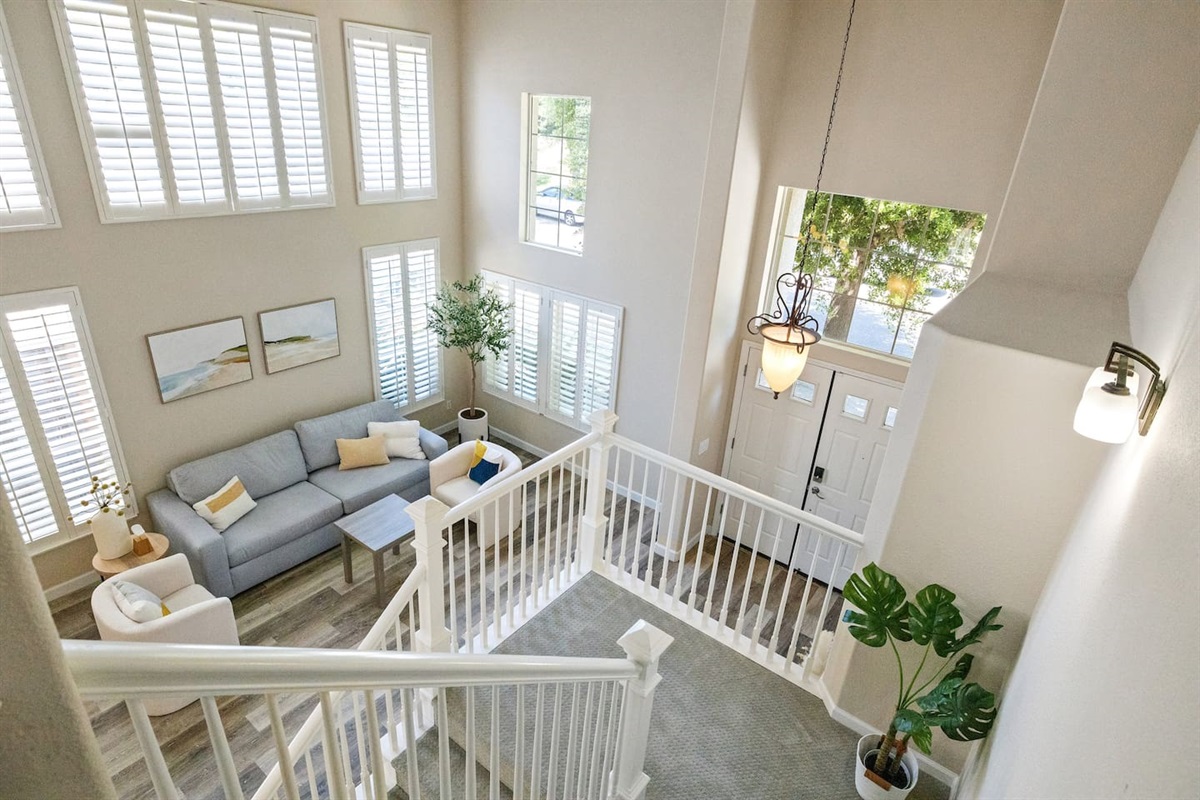 View from upper stairs