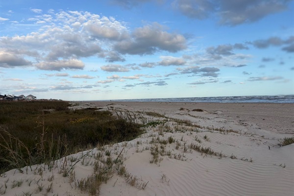 fluffy white sand that goes on for days!