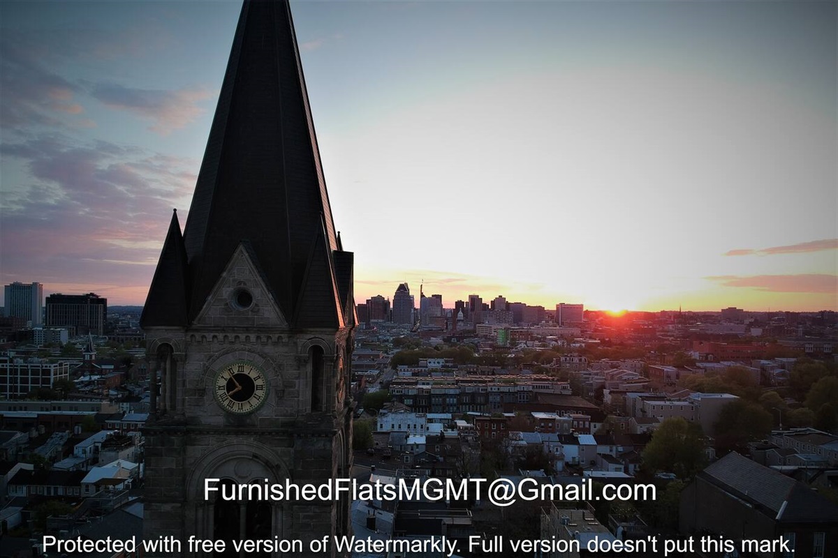 Views from the deck of the local brewery and city skyline
