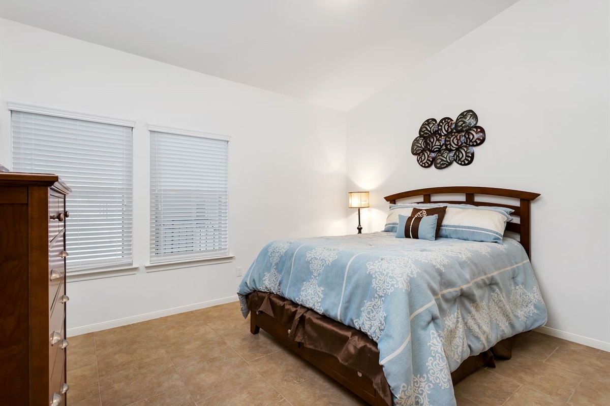 Queen Bed in Guest Bedroom