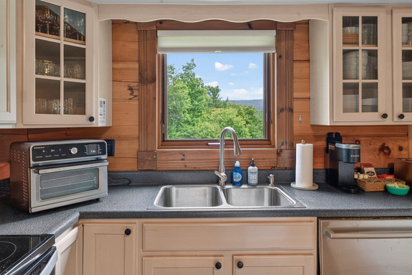 Picture window overlooking Snowshoe's Western Territory