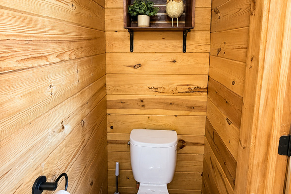 Half bathroom off the main area