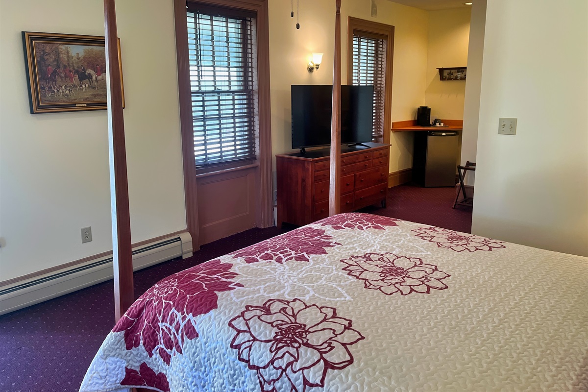 Guest room #3 with large Roku TV