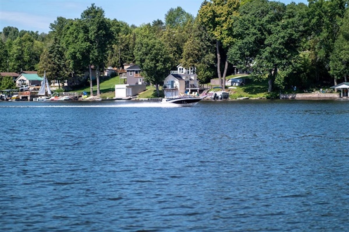 Waterfront view across the surrounding shoreline