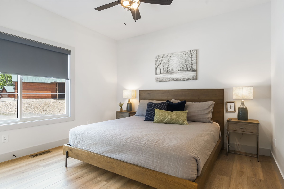 Main level king bedroom #1 w/ ensuite bath