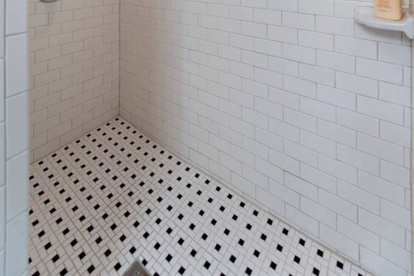 Large walk-in shower